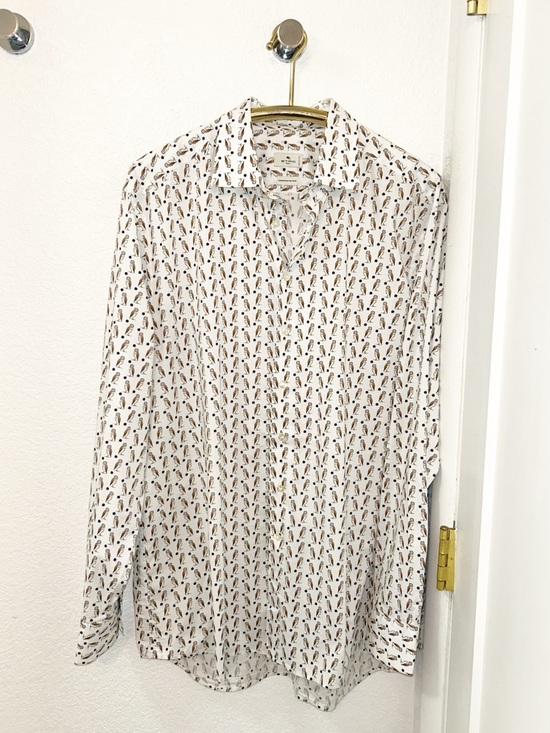 Etro Other - ETRO The Barn Owl Comfortetro Stretch Cotton Button Up Men’s Shirt SZ: 44